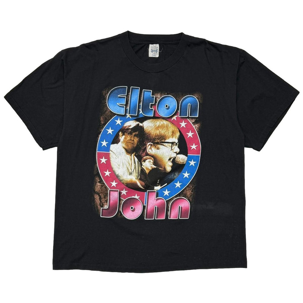 ELTON JOHN RAP GRAPHIC BOOTLEG XXL BLACK 0539