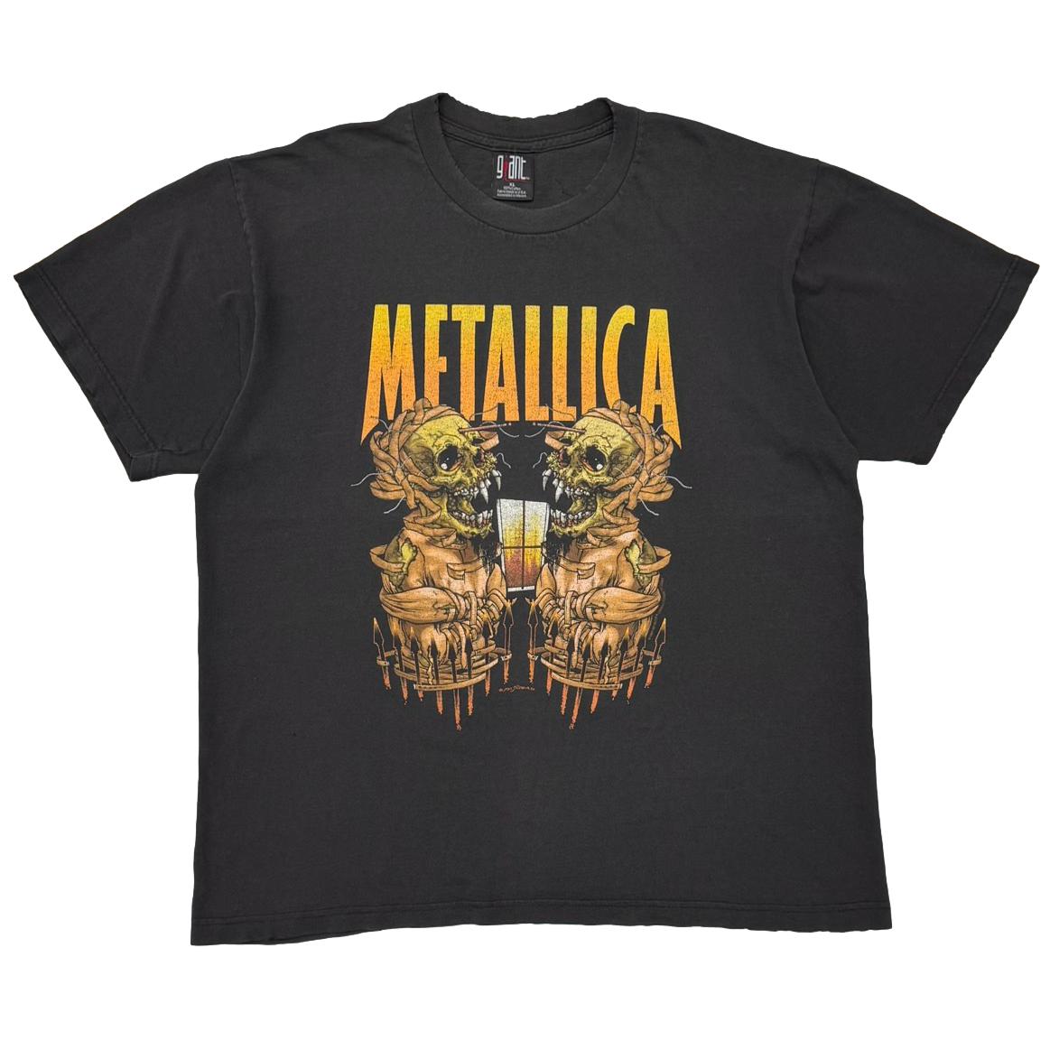 METALLICA PUSHEAD TOUR 2000 TWIN SKULL SUMMER SANITARIUM GIANT XL 5732