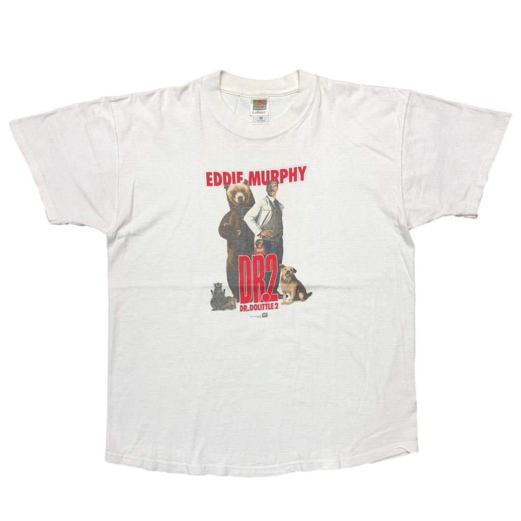 DR.DOLITTLE 2 EDDIE MURPHY MOVIE PROMO WHITE FRUIT OF THE LOOM XL 4379