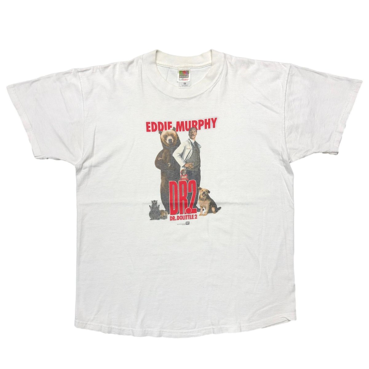 DR.DOLITTLE 2 EDDIE MURPHY MOVIE PROMO WHITE FRUIT OF THE LOOM XL 4379