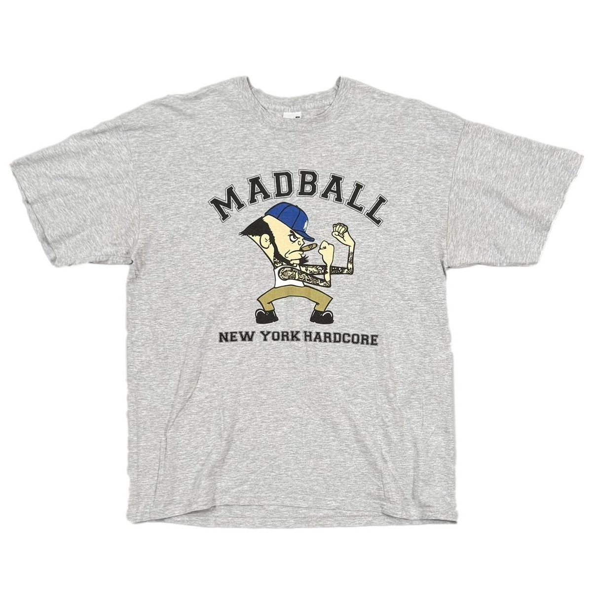 MADBALL NEW  YORK HARDCORE ASH GREY FRUIT OF THE LOOM LARGE 9743