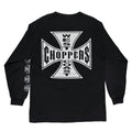 WEST COAST CHOPPERS NARROW IRON CROSS BLACK FITS LARGE 8664