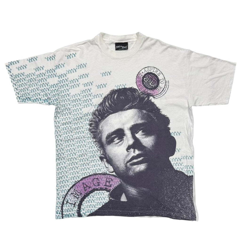 JAMES DEAN PHOTO DOUBLE SIDE WHITE XL 7890