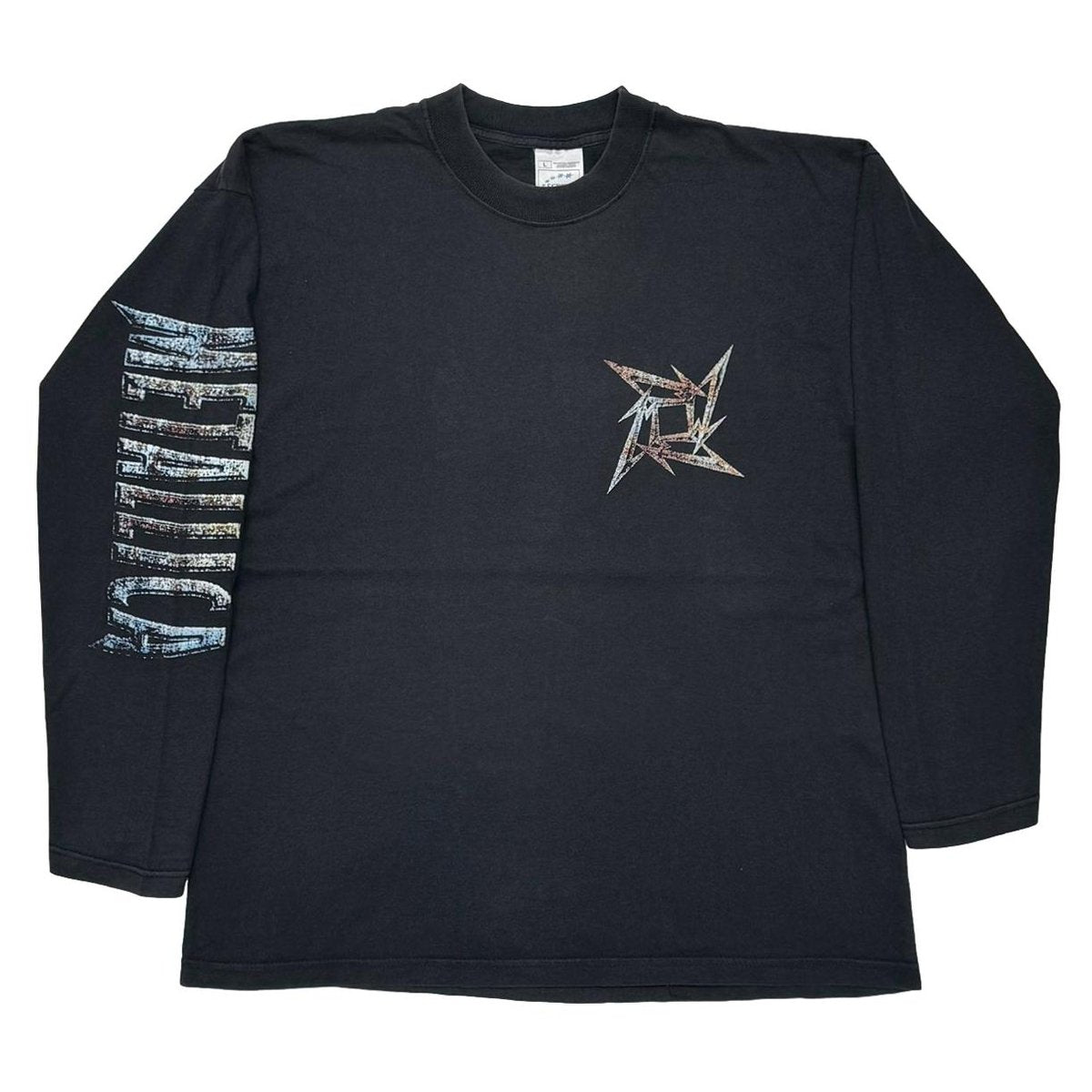 METALLICA RELOAD LOGO LS BLACK SCREEN STARS LARGE 9470