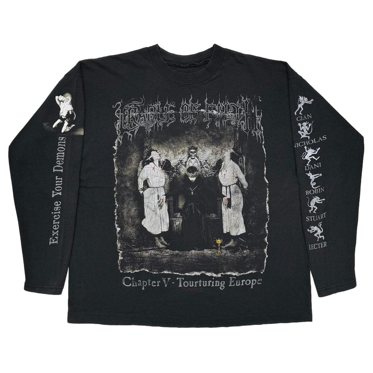 CRADLE OF FILTH CHAPTER V~ TOURTURNING LS FITS XL 5567