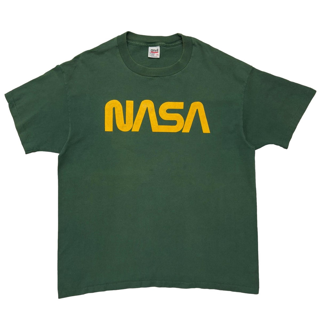 NASA YELLOW TEXT LOGO GREEN ANVIL XL 9820
