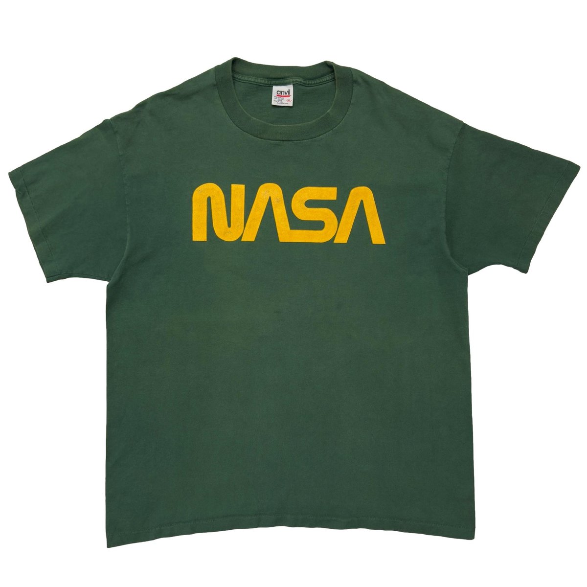 NASA YELLOW TEXT LOGO GREEN ANVIL XL 9820