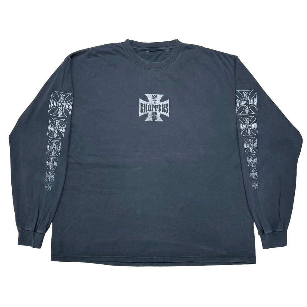 WEST COAST CHOPPERS	IRON CROSS LONG BEACH CA LS BLACK FITS XXL 8604