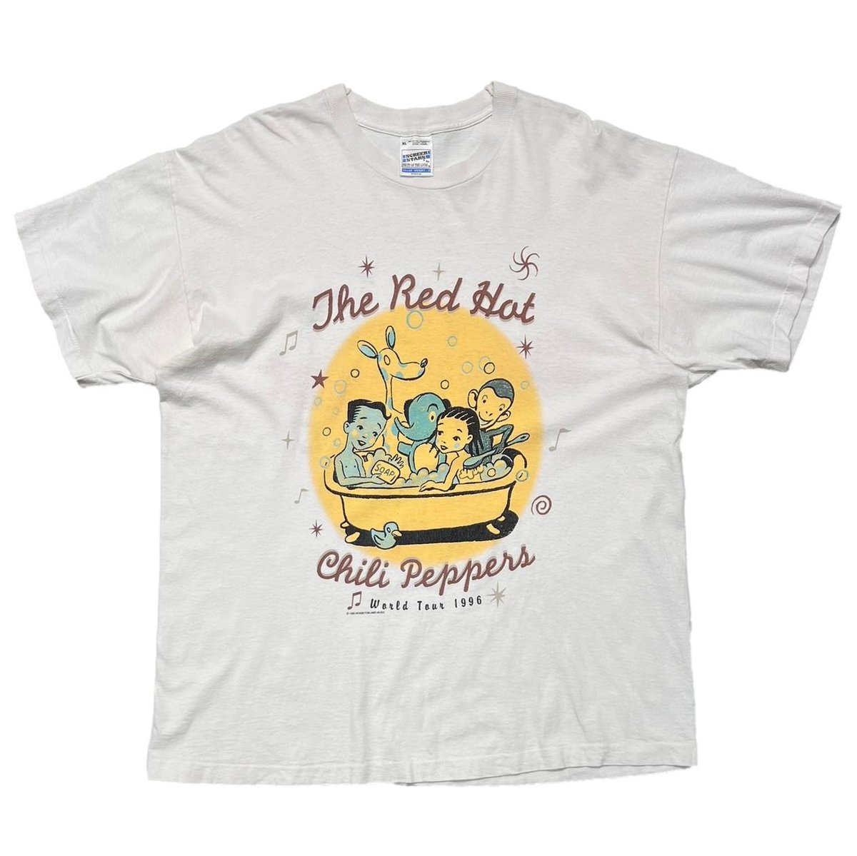 RED HOT CHILI PEPPERS 1995 1996 TOUR ONE HOT MINUTE SCREEN STARS XL 9769