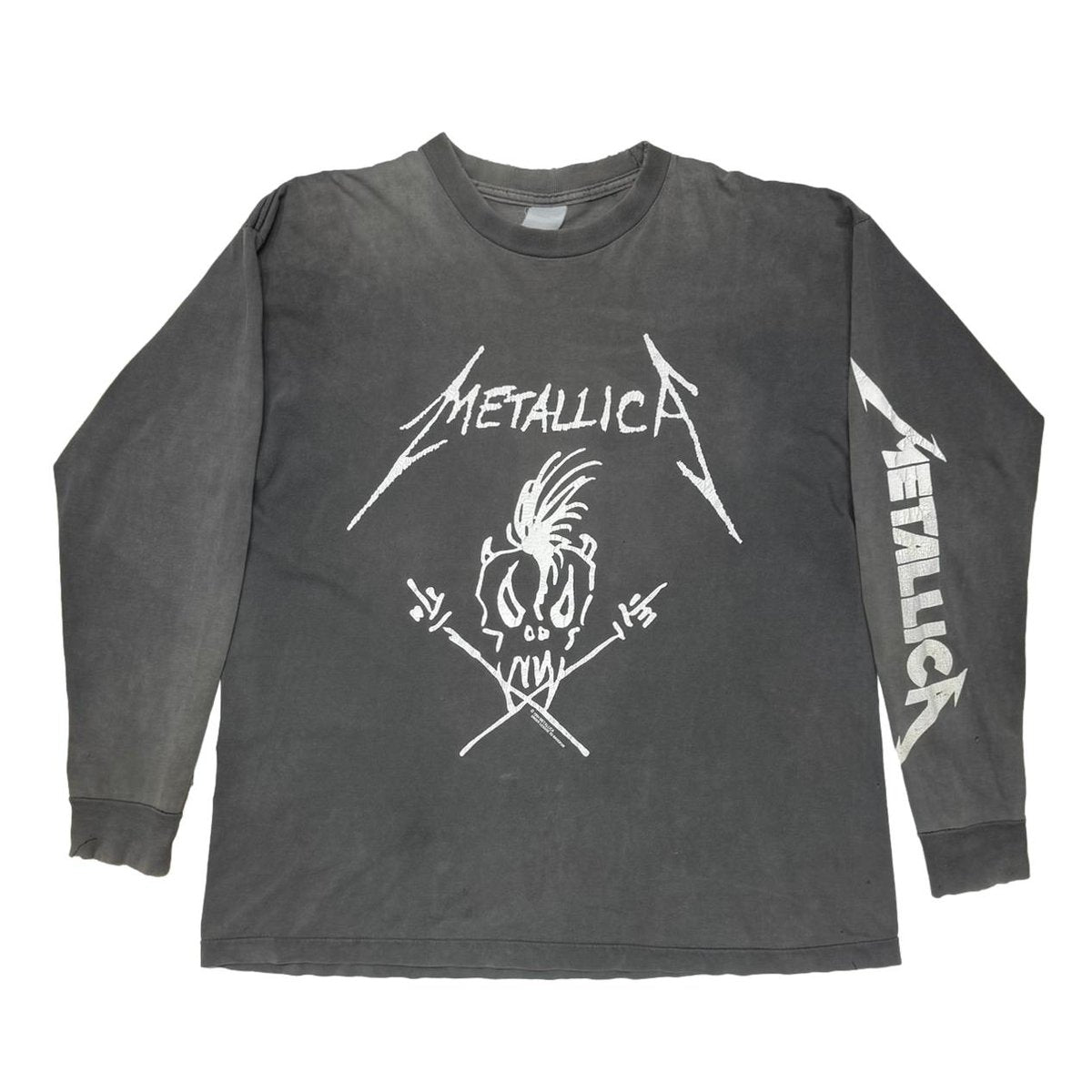METALLICA NOWHERE ELSE TO ROAM EUROPE '93 LS FADED BLACK FITS XL 6835