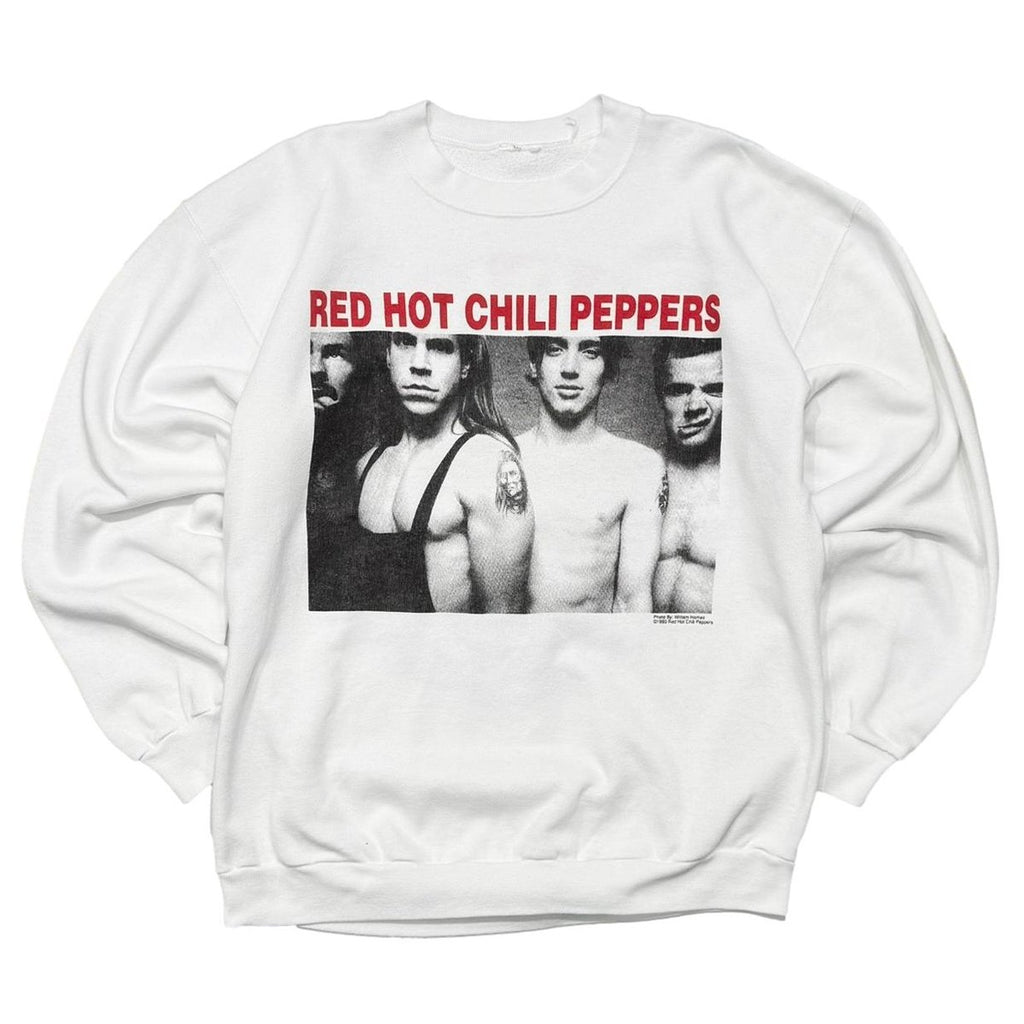 RED HOT CHILI PEPPERS WILLIAM HAMES  MEMBER PORTRAIT  CREWNECK SWEAT  WHITE FITS XL 8720