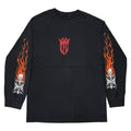 WEST COAST CHOPPERS FLAMING ARM SLEEVE IRON CROSS BLACK FITS LARGE 8453