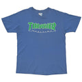 THRASHER MAGAZINE LOGO BLUE HANES FITS LARGE 2743