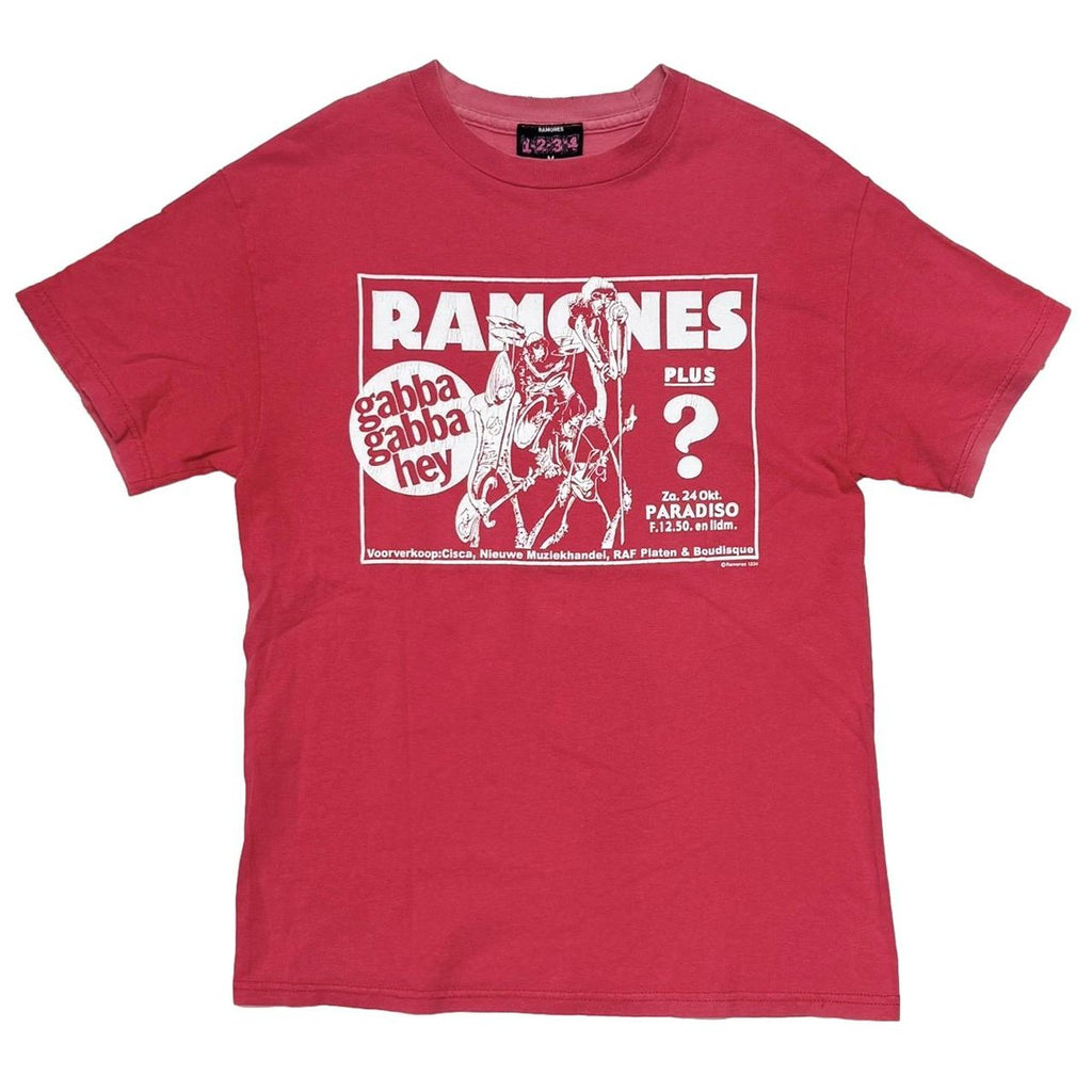 RAMONES gabba gabba hey RED MEDIUM 8681