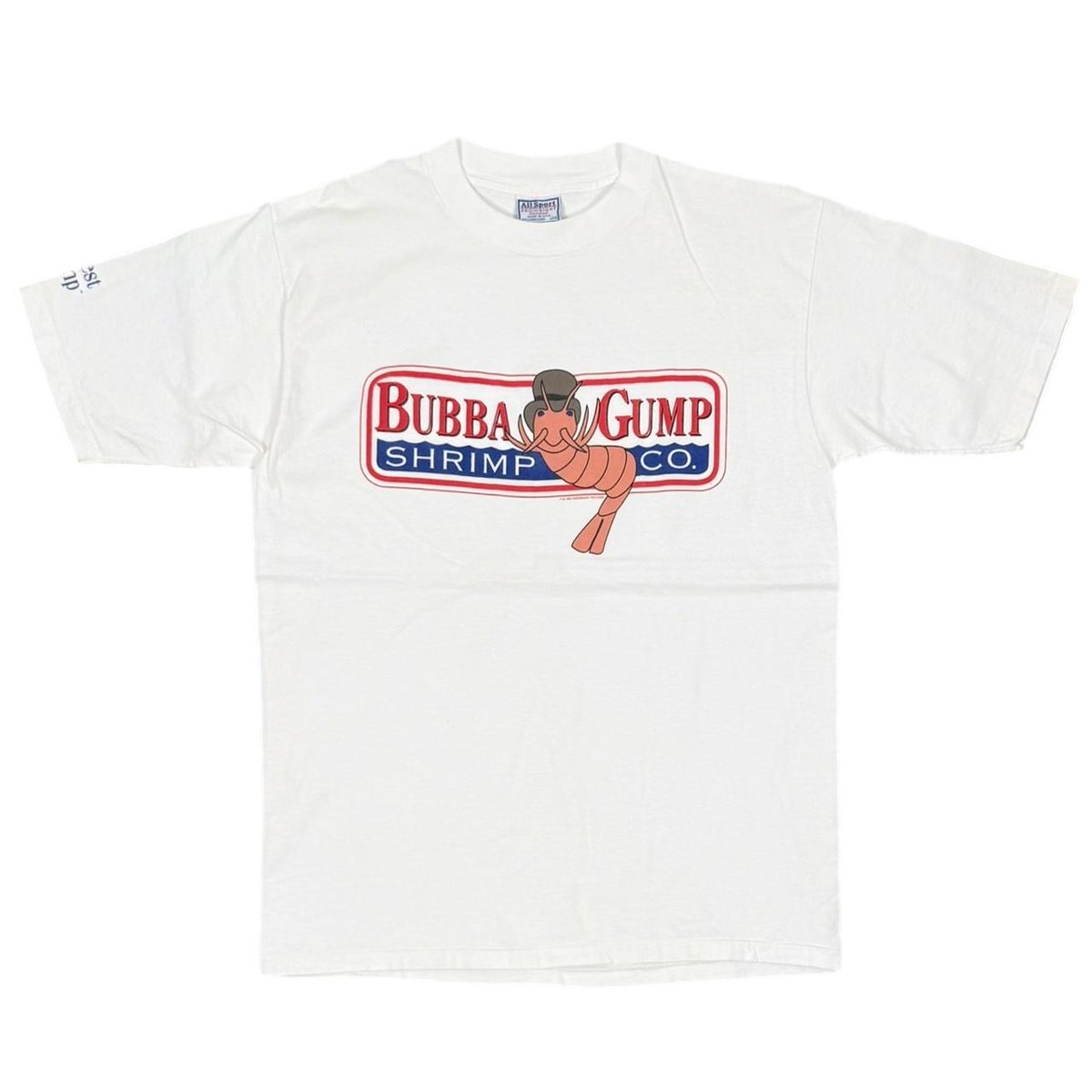 FORREST GUMP 1994 BUBBA GUMP SHRIMP CO. WHITE ALL SPORT LARGE 1113