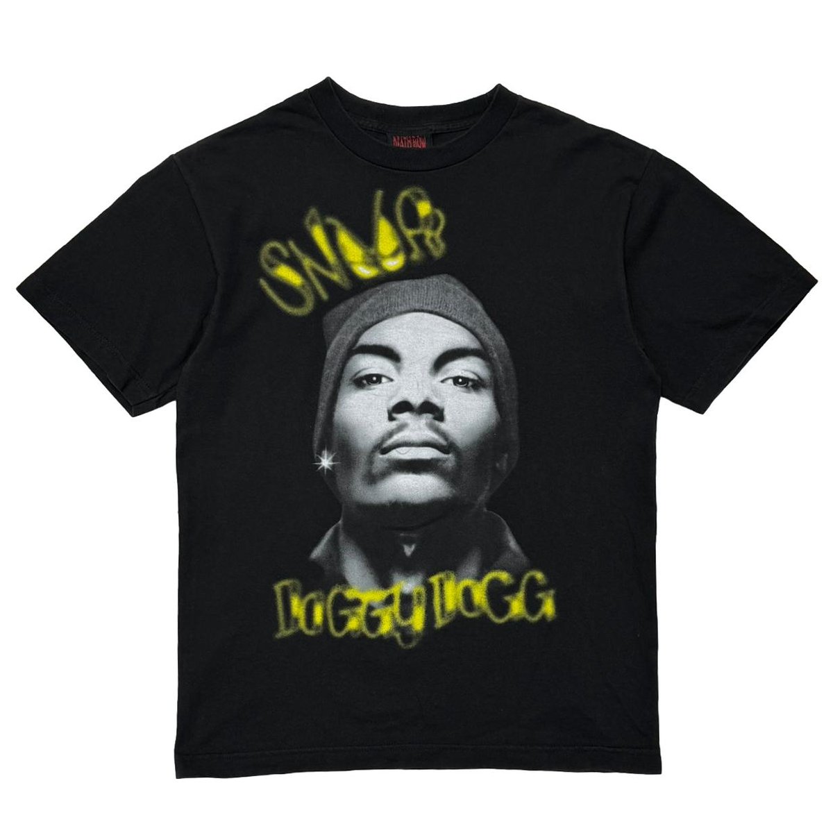SNOOP DOGG BEANIE FACE YELLOW TEXT 2005 DEATH ROW RECORDS FITS LARGE 8337