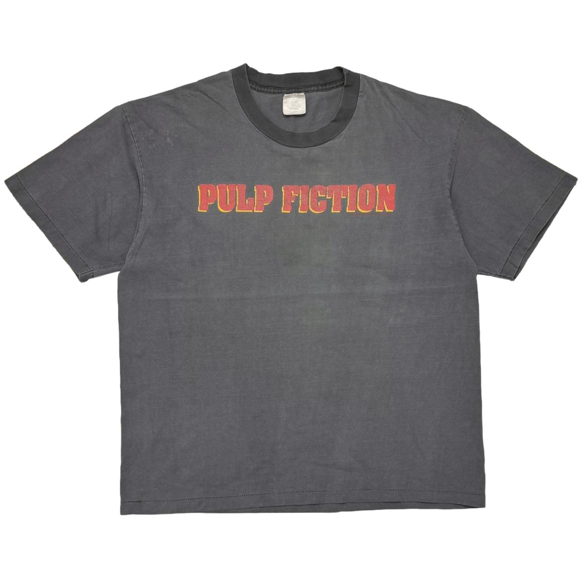 PULP FICTION DOUBLE SIDE TEXT FADED BLACK WINTERLAND XL 1881