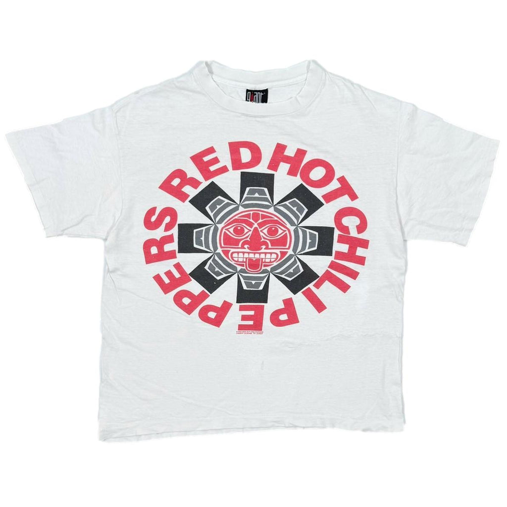 RED HOT CHILI PEPPERS 1991 AZTEC WHITE giant BY TEE JAYS LARGE 8186