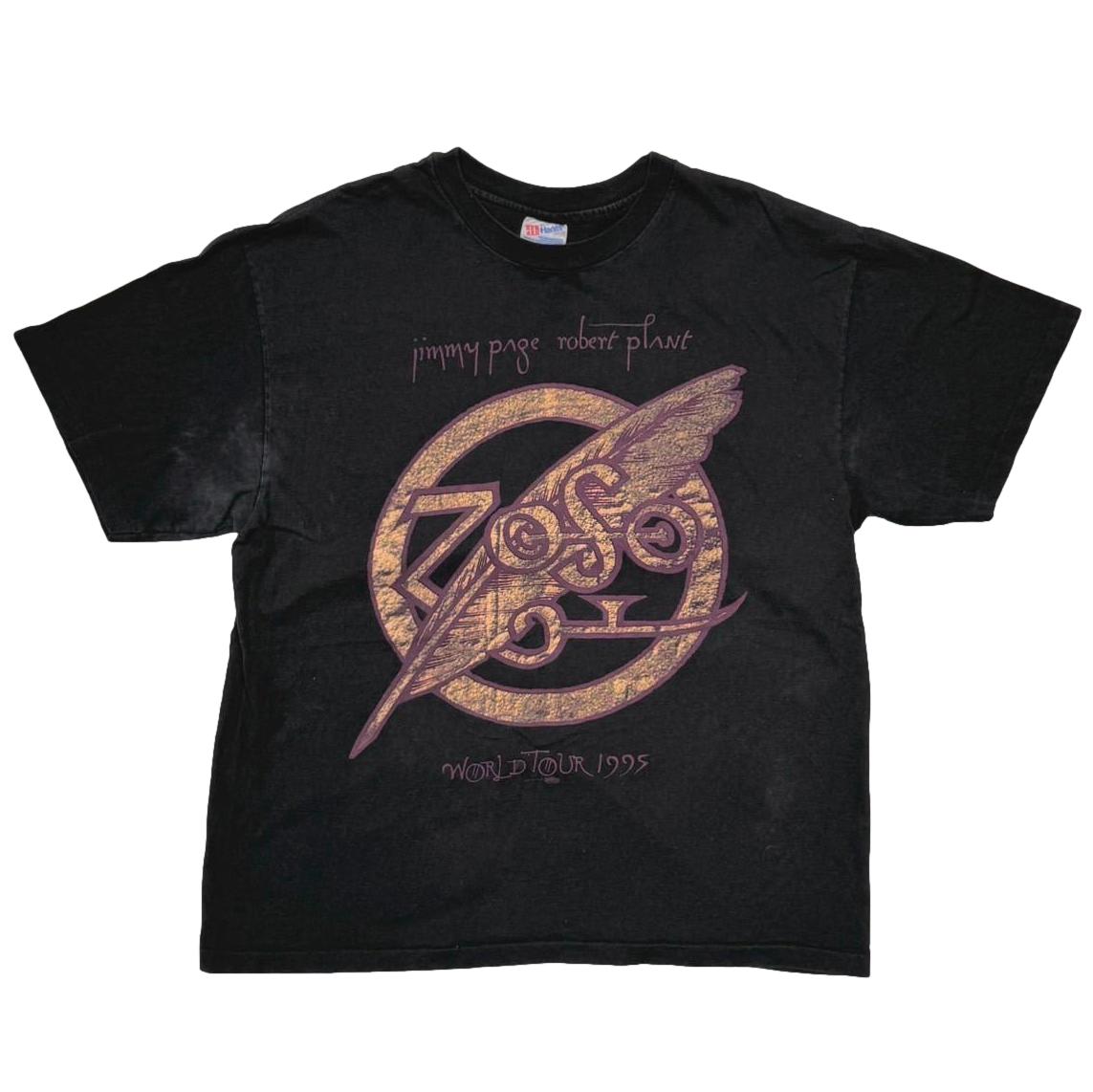 JIMMY PAGE & ROBERT PLANT WORLD TOUR 1995 Hanes XL 4765