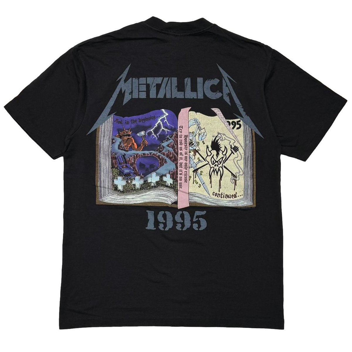 METALLICA THE METALLICA CLUB LOYAL MEMBER 1995 GIANT BY TEE JAYS LARGE 2129