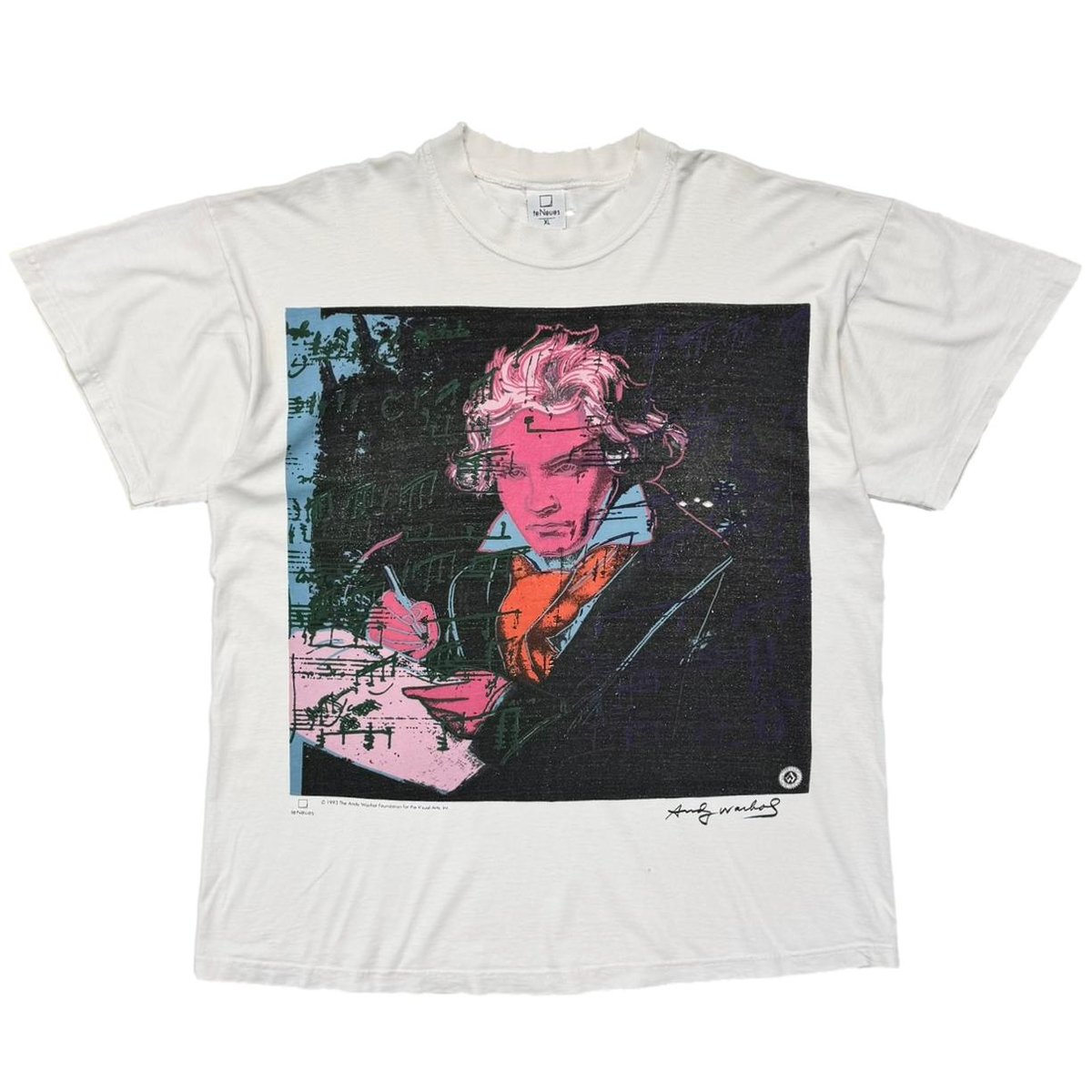 ANDY WARHOL 1993 BEETHOVEN WHITE XL 8344