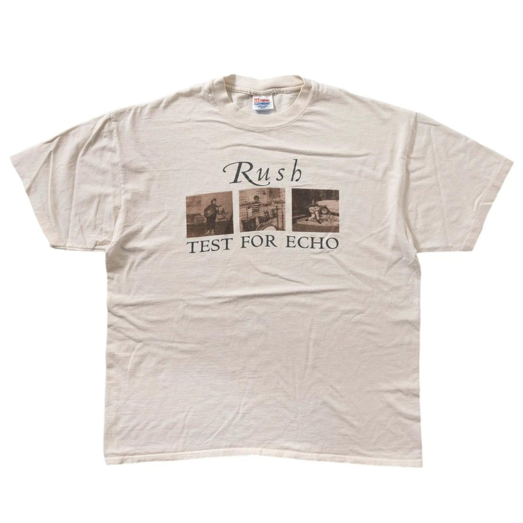 RUSH TEST FOR ECHO 1996-97 TOUR BEIGE HANES XL 0492