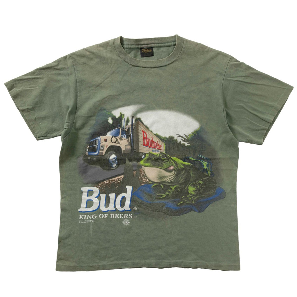 Budweiser Bud TRACK LINK PRINT SAGE GREEN CHANGES XL 3285