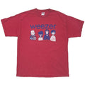 WEEZER 2000 MEMBER CARTOON ILLUST RED ALSTYLE XL 4483