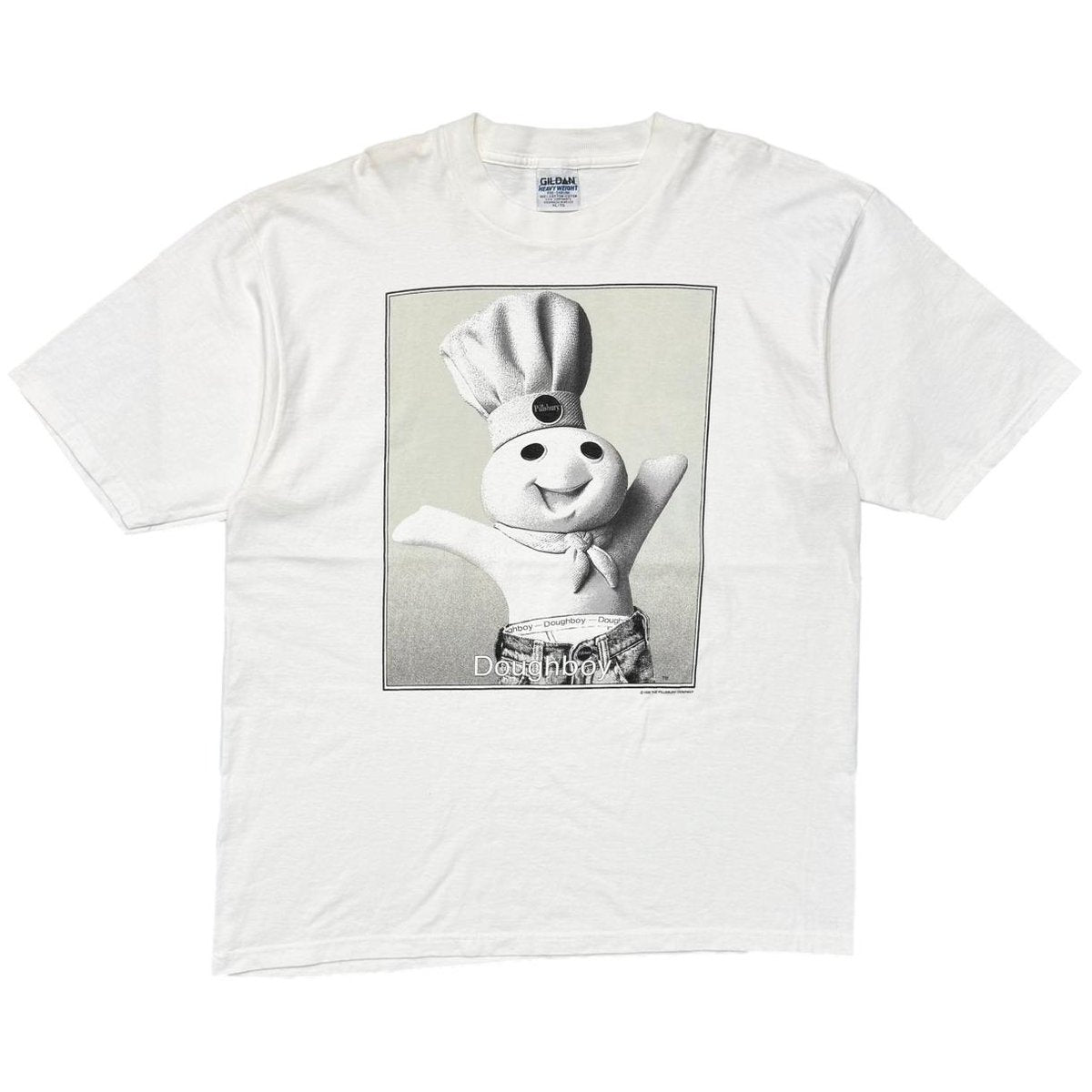DOUGHBOY CK PARODY WHITE GILDAN XL 8904