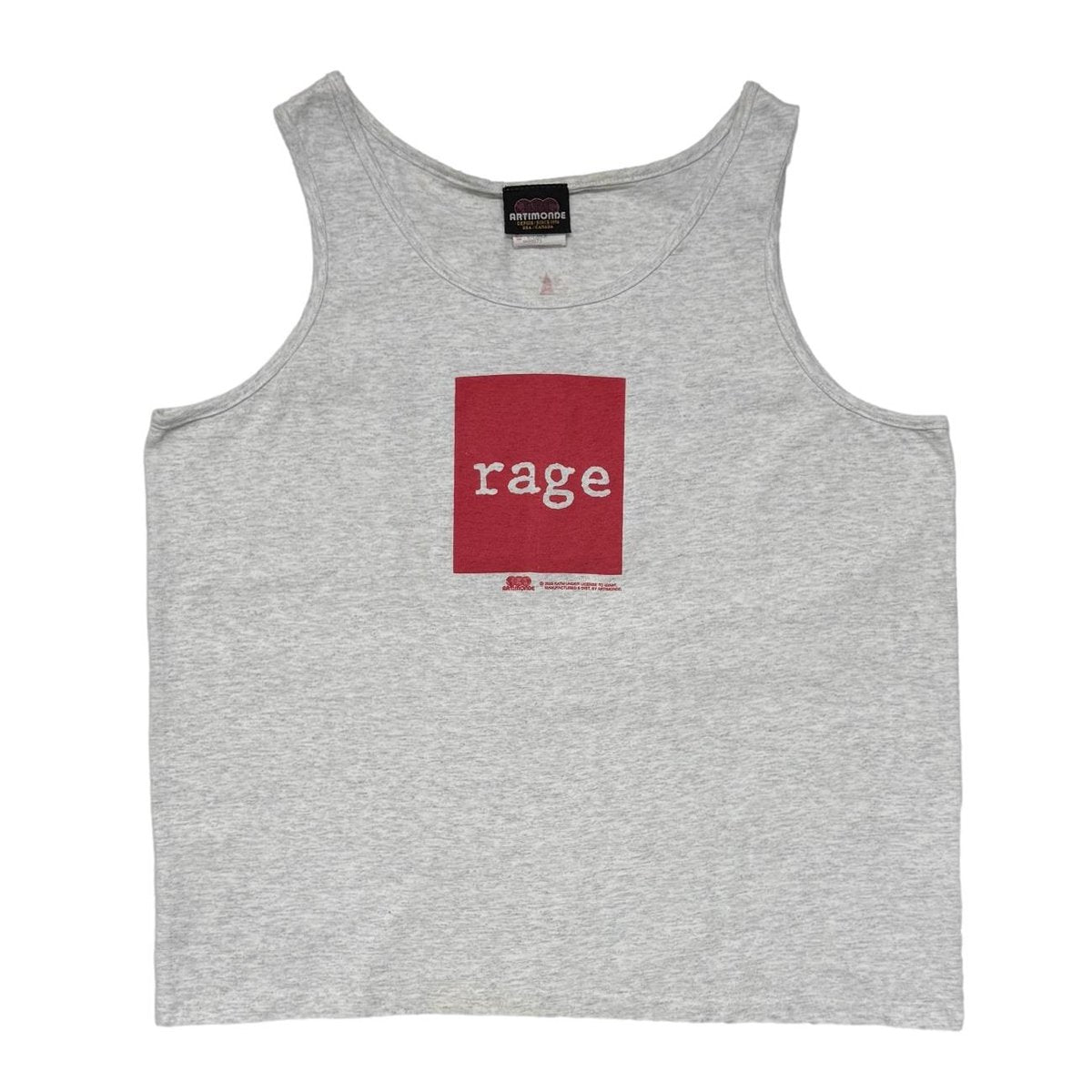 RAGE AGAINST THE MACHINE GUERRILLA RADIO TANKTOP ASH GREY ARTIMONDE XL 5619