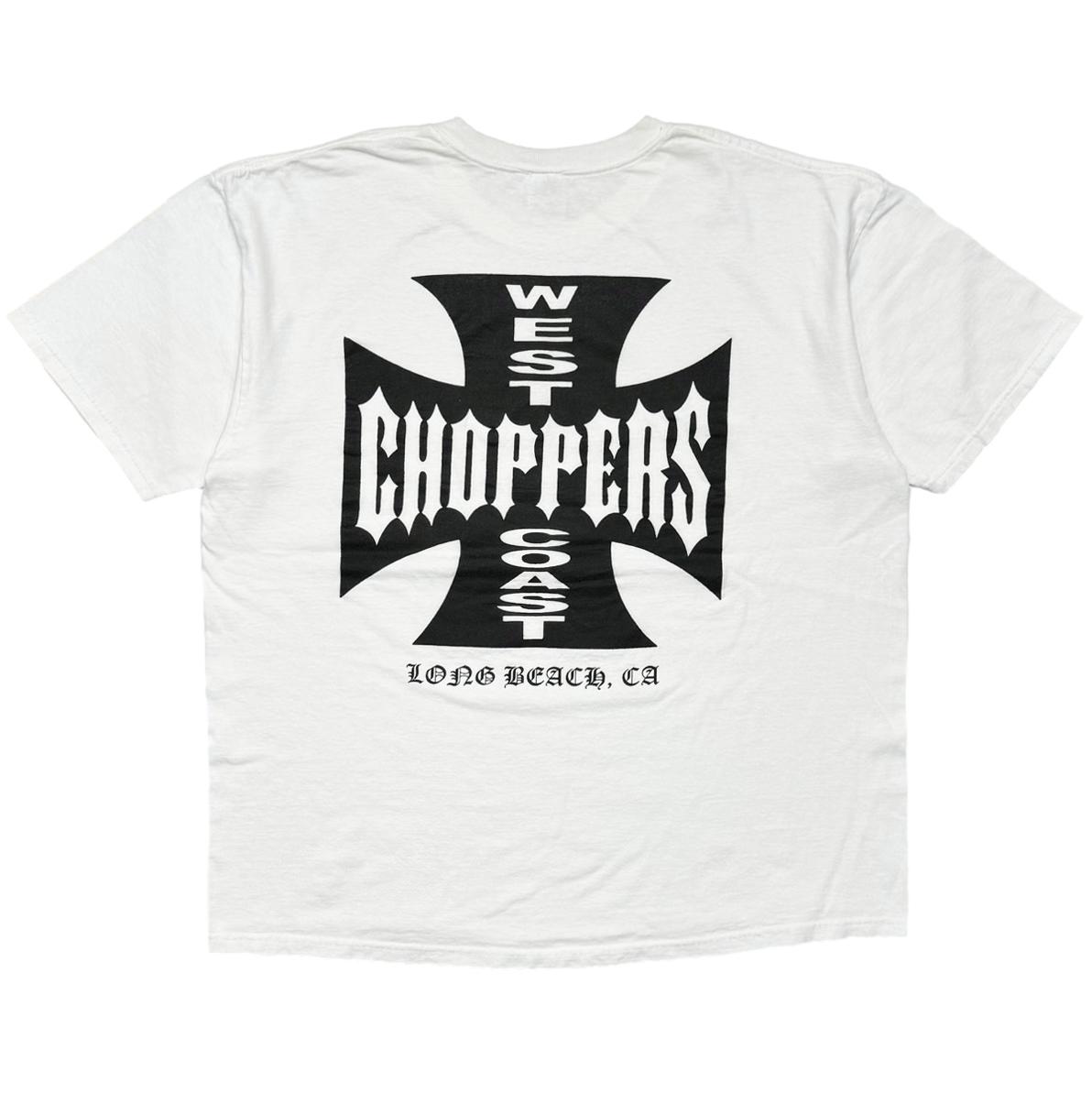 WEST COAST CHOPPERS	IRON CROSS LONG BEACH CA SS WHITE ANVIL XL 8655