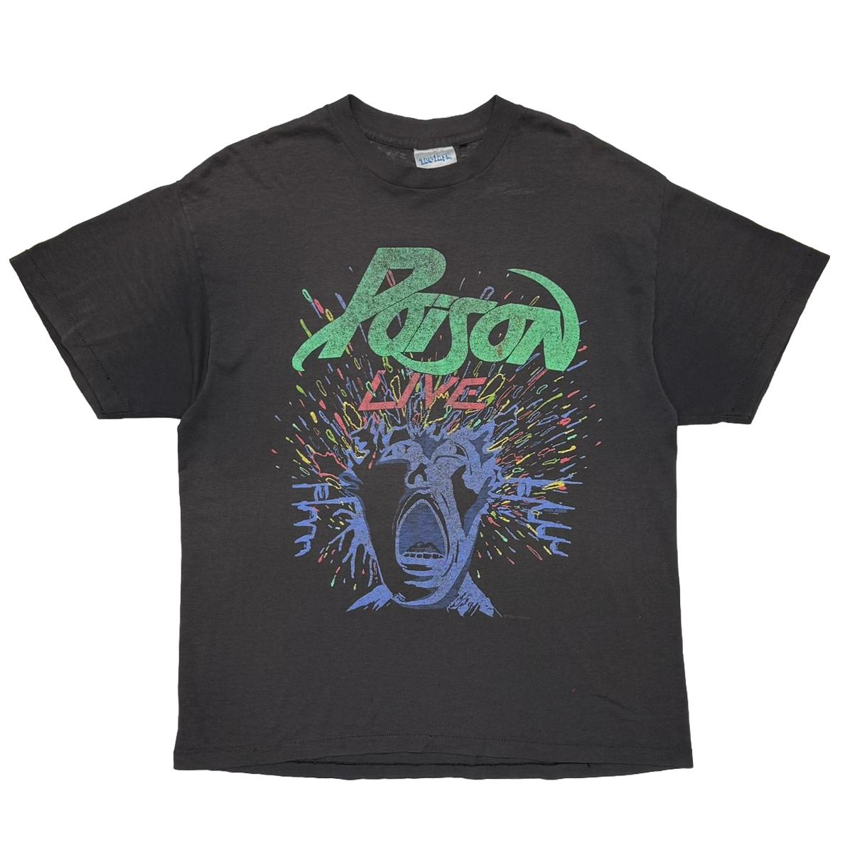 POISON LIVE GREEN TEXT DOUBLE SIDE TEEJAYS XL 3973