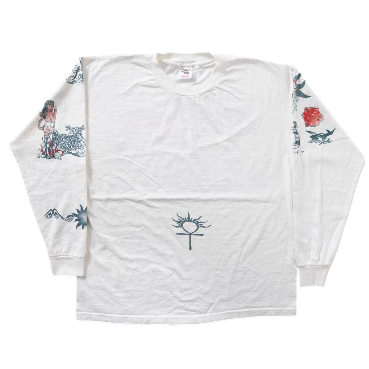 DENNIS RODMAN TATTOO LS WHITE XL 0265