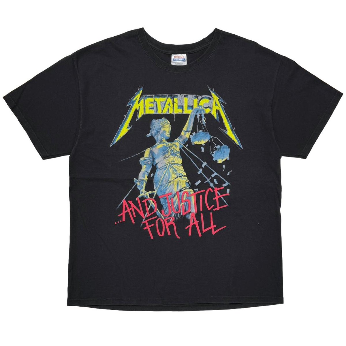 METALLICA AND JUSTICE FOR ALL... HANES LARGE 8501