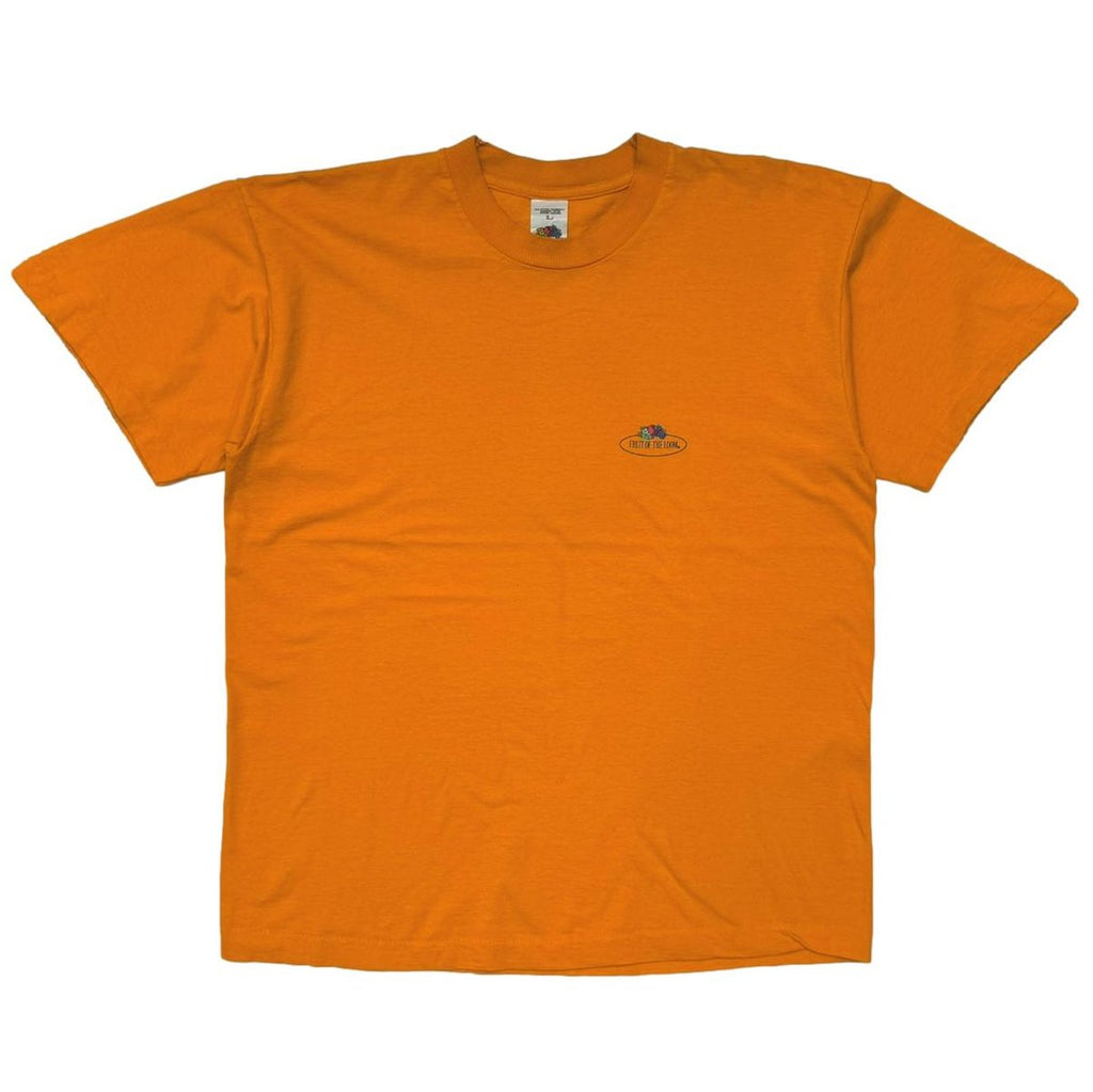 OLD&VINTAGE ONE LOGO TEE ORANGE FRUIT OF THE LOOM LARGE 8873