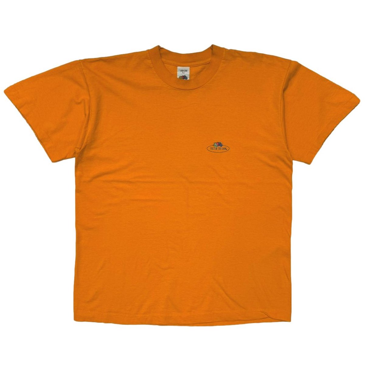 OLD&VINTAGE ONE LOGO TEE ORANGE FRUIT OF THE LOOM LARGE 8873