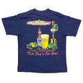Budweiser 1997 This Bud's For You! BEER & FROGS NAVY SOF TEE XL 8652