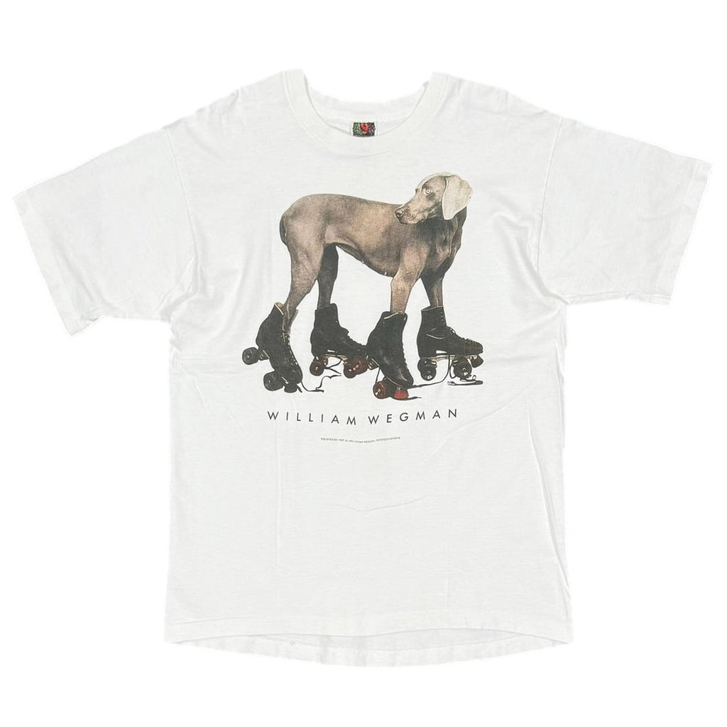 William Wegman 1993 ROLLER ROVER WHITE FRUIT OF THE LOOM LARGE 8036