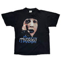 MARILYN MANSON FACE & BLUE TEXT BOOTLEG EURO FITS LARGE 9184
