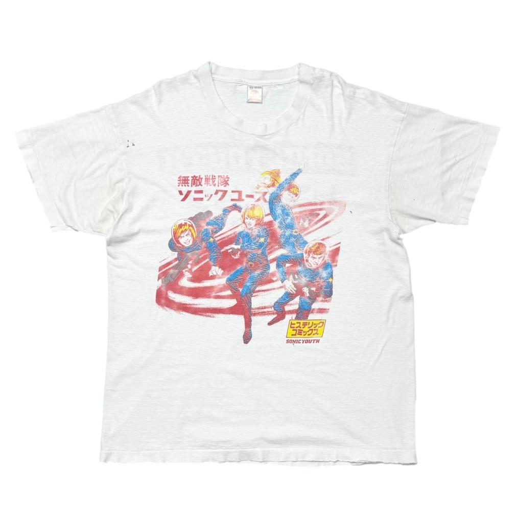 SONIC YOUTH 無敵戦隊 SONIC YOUTH WHITE FRUIT OF THE LOOM XL 5182