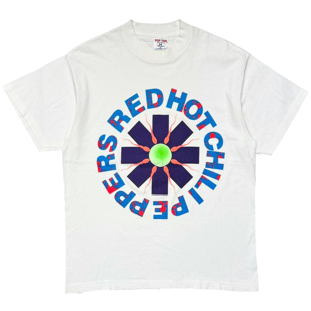 RED HOT CHILI PEPPERS 1990 SPERM LOGO SOF TEE XL 7781