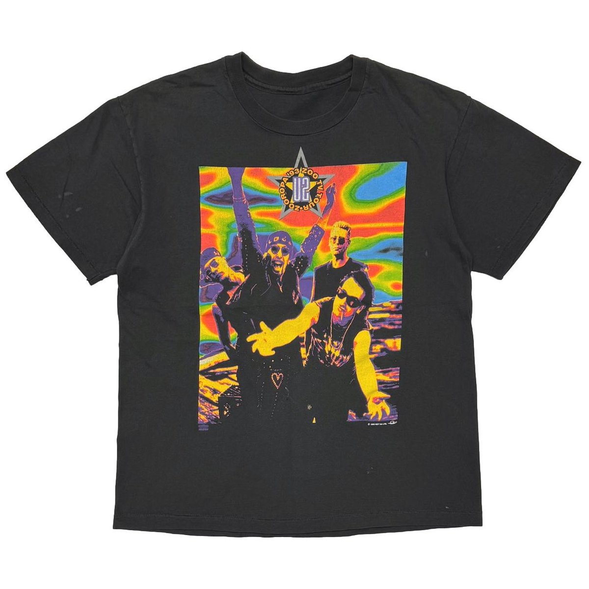U2 ZOOROPA 1993 THERMOGRAPHY FITS LARGE 5398