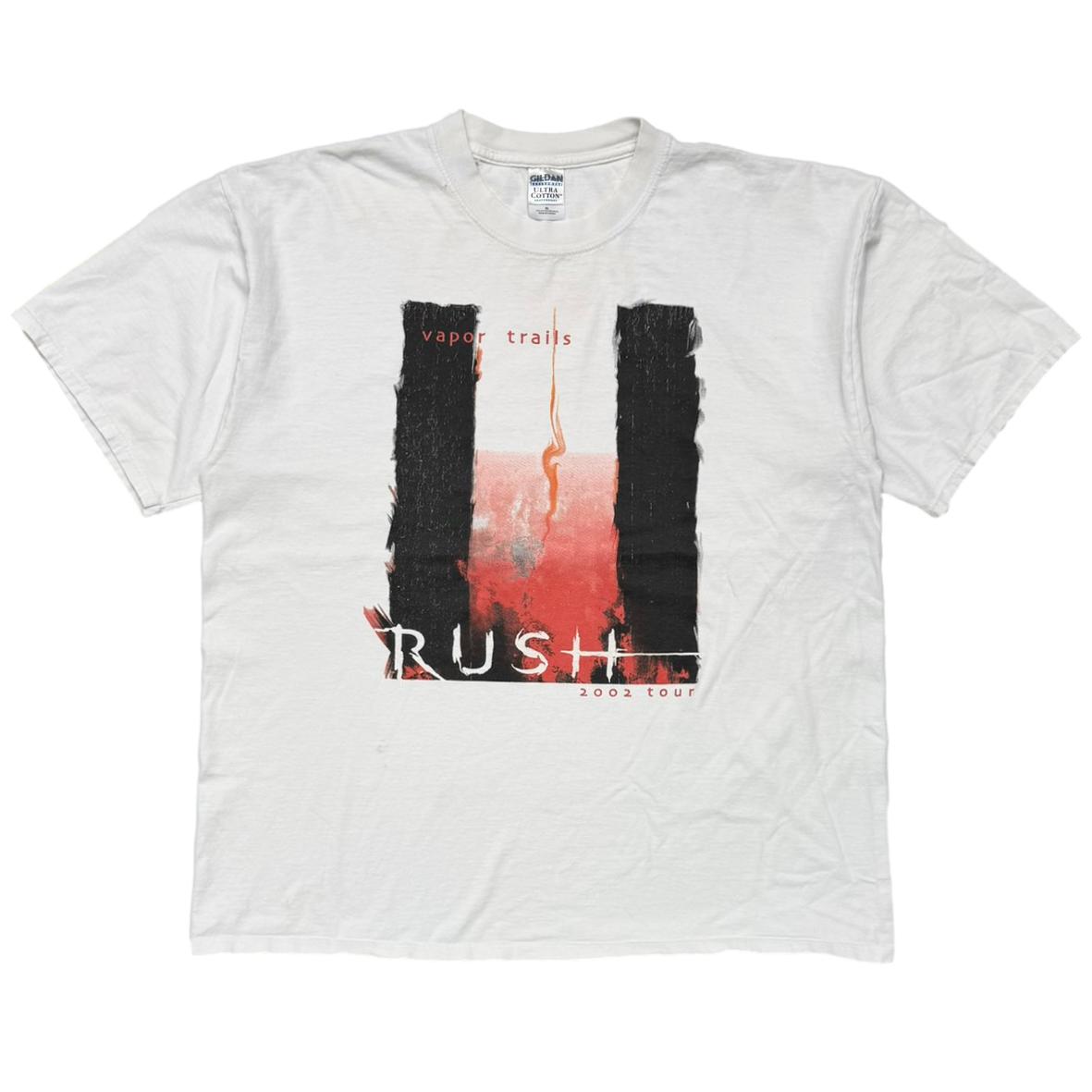 RUSH VAPOR TRAILS 2002 TOUR WHITE GILDAN XL 4502