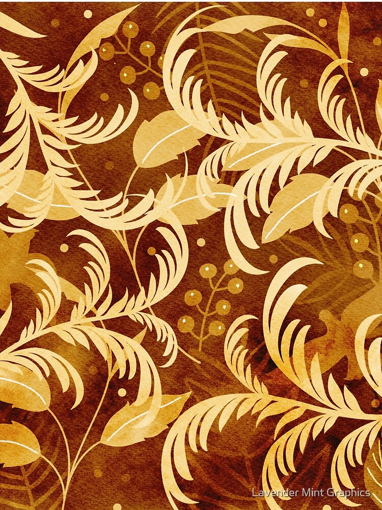 Fall Botanical Bird Floral Print by Lavender Mint Graphics