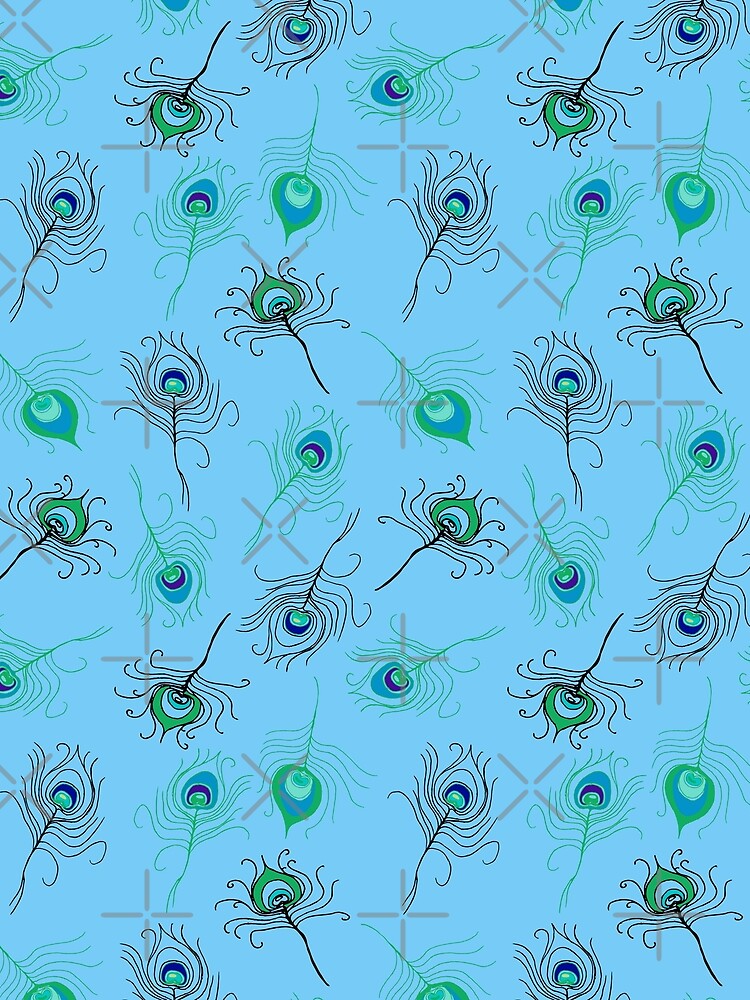 Blue Green Peacock by CoryAcornArt
