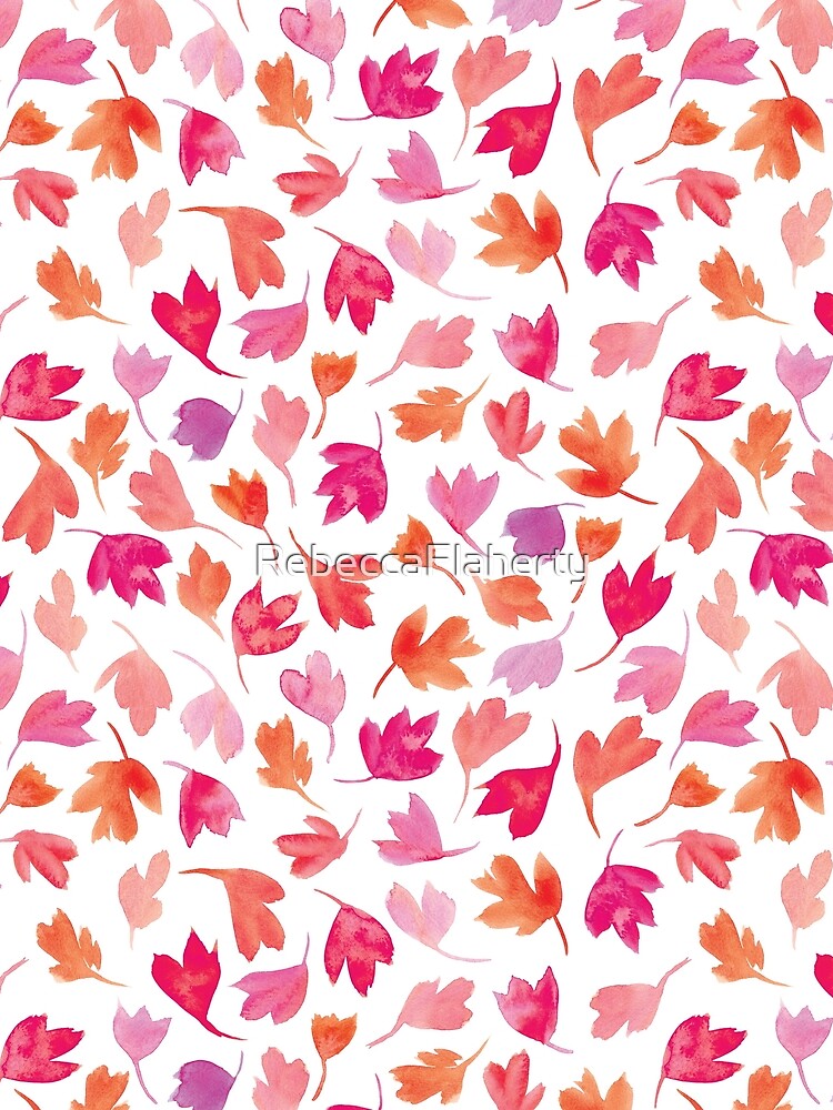 Autumn Leaves | Pink by RebeccaFlaherty
