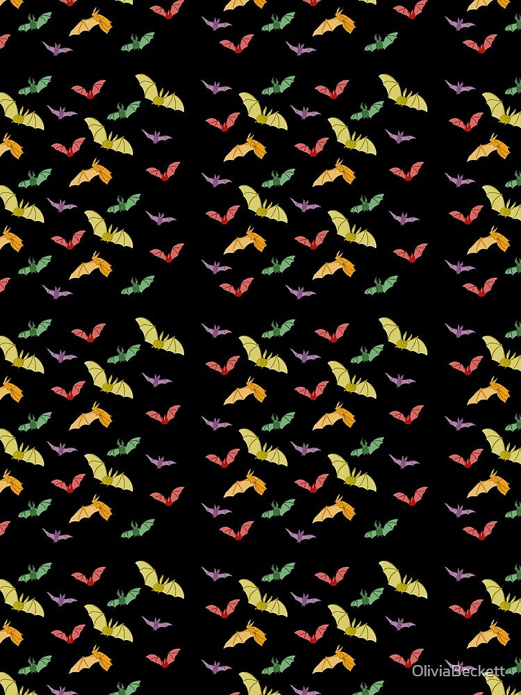 Colourful Bats Pattern by LovesickLobotomy