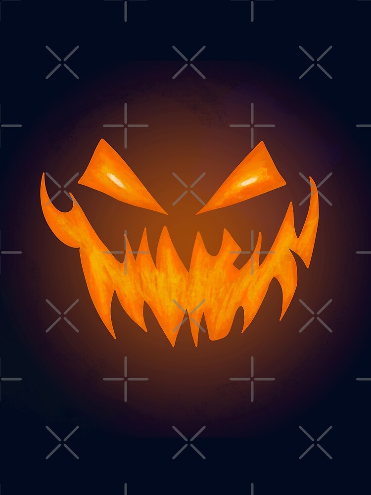 Halloween Pumpkin Jack o Lantern Face by Charcoalart