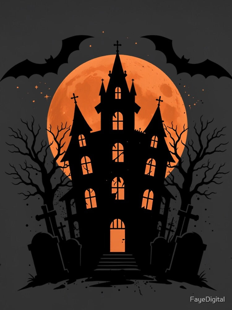 Spooky Haunted Mansion Halloween by FayeDigital