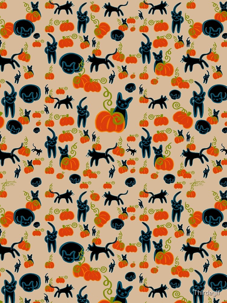 Pumpkin Kitties 2 by Thirdeylf